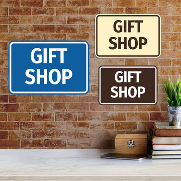 Signs ByLITA Classic Framed Gift Shop Door or Wall Sign Easy Installation | Office And Shop Decor | Bars And Restaurants